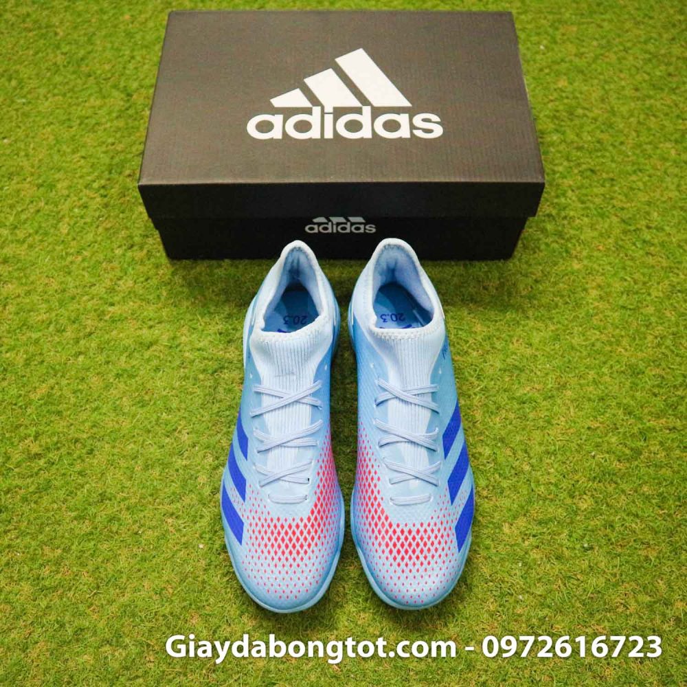 Giay da banh adidas predator 20.3 tf xanh nhat co thap (8)