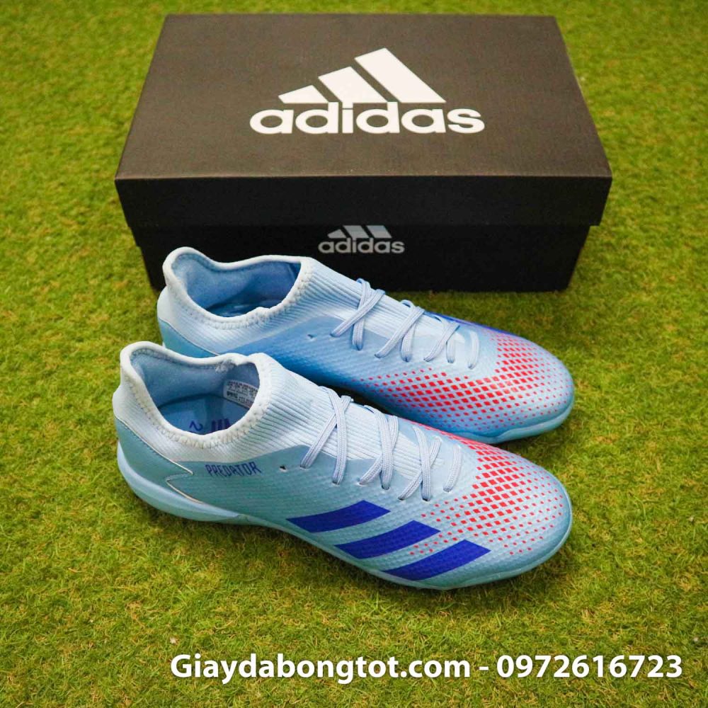 Giay da banh adidas predator 20.3 tf xanh nhat co thap (9)