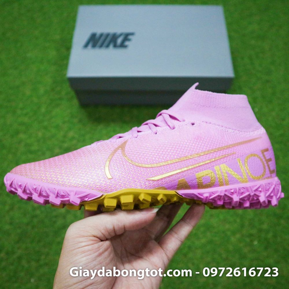 Giay da banh cao cao tre em nike mercurial superfly 7 tf hong phan (13)