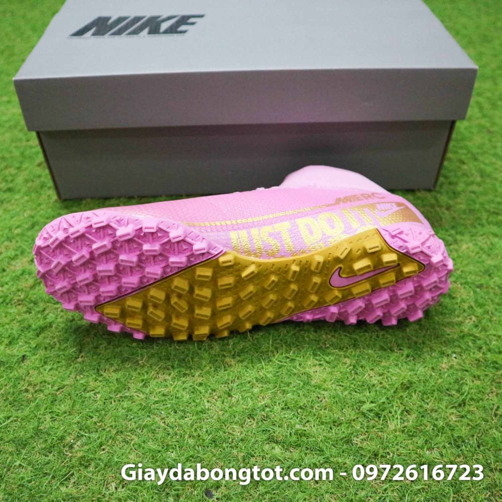 Giay da banh cao cao tre em nike mercurial superfly 7 tf hong phan (4)
