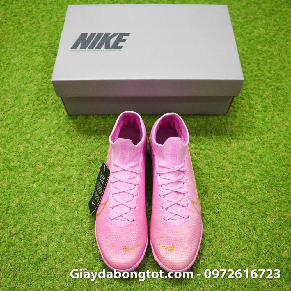 Giay da banh cao cao tre em nike mercurial superfly 7 tf hong phan (8)