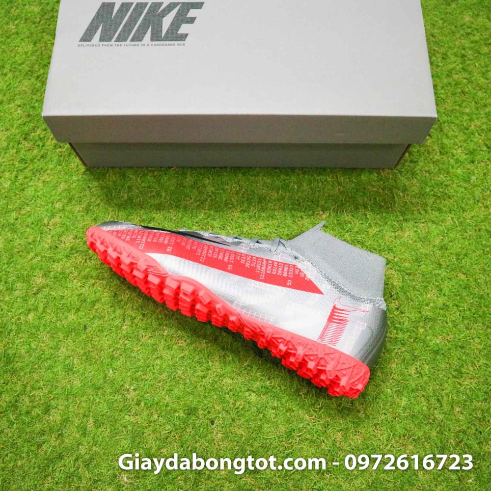 Giay da banh co cao nike mercurial superfly 7 elite tf xam vach do (10)
