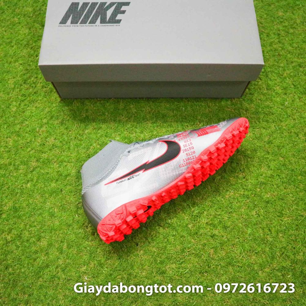 Giay da banh co cao nike mercurial superfly 7 elite tf xam vach do (11)