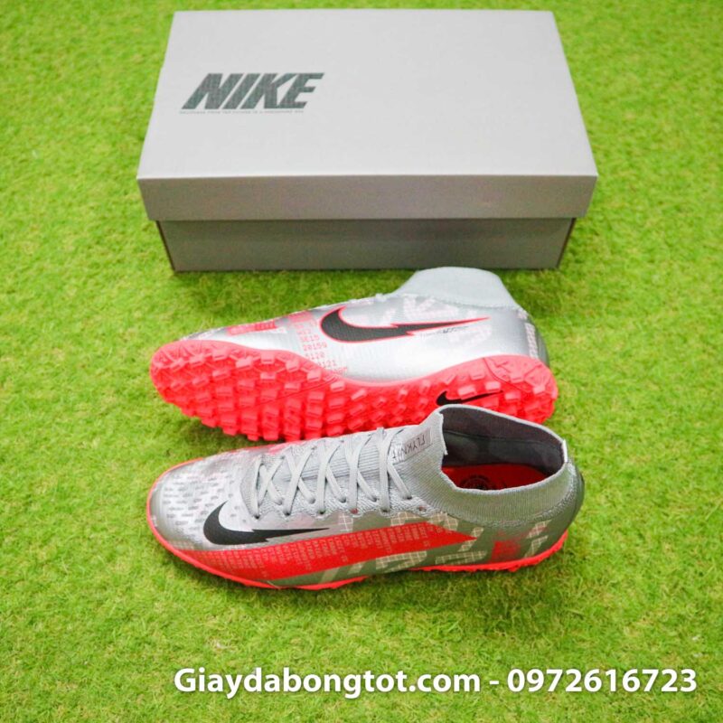 Giay da banh co cao nike mercurial superfly 7 elite tf xam vach do (2)