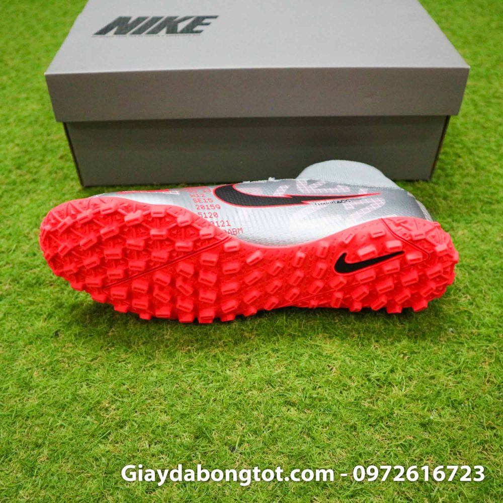 Giay da banh co cao nike mercurial superfly 7 elite tf xam vach do (4)