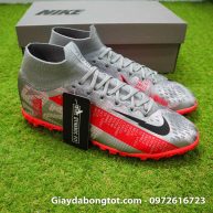 Giay da banh co cao nike mercurial superfly 7 elite tf xam vach do (9)