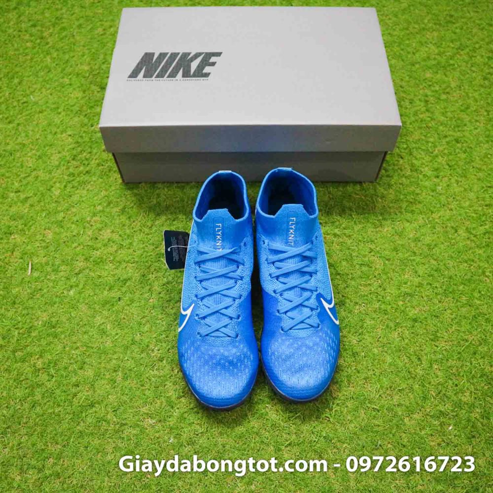 Giay da banh co cao nike mercurial superfly 7 tf xanh duong (8)