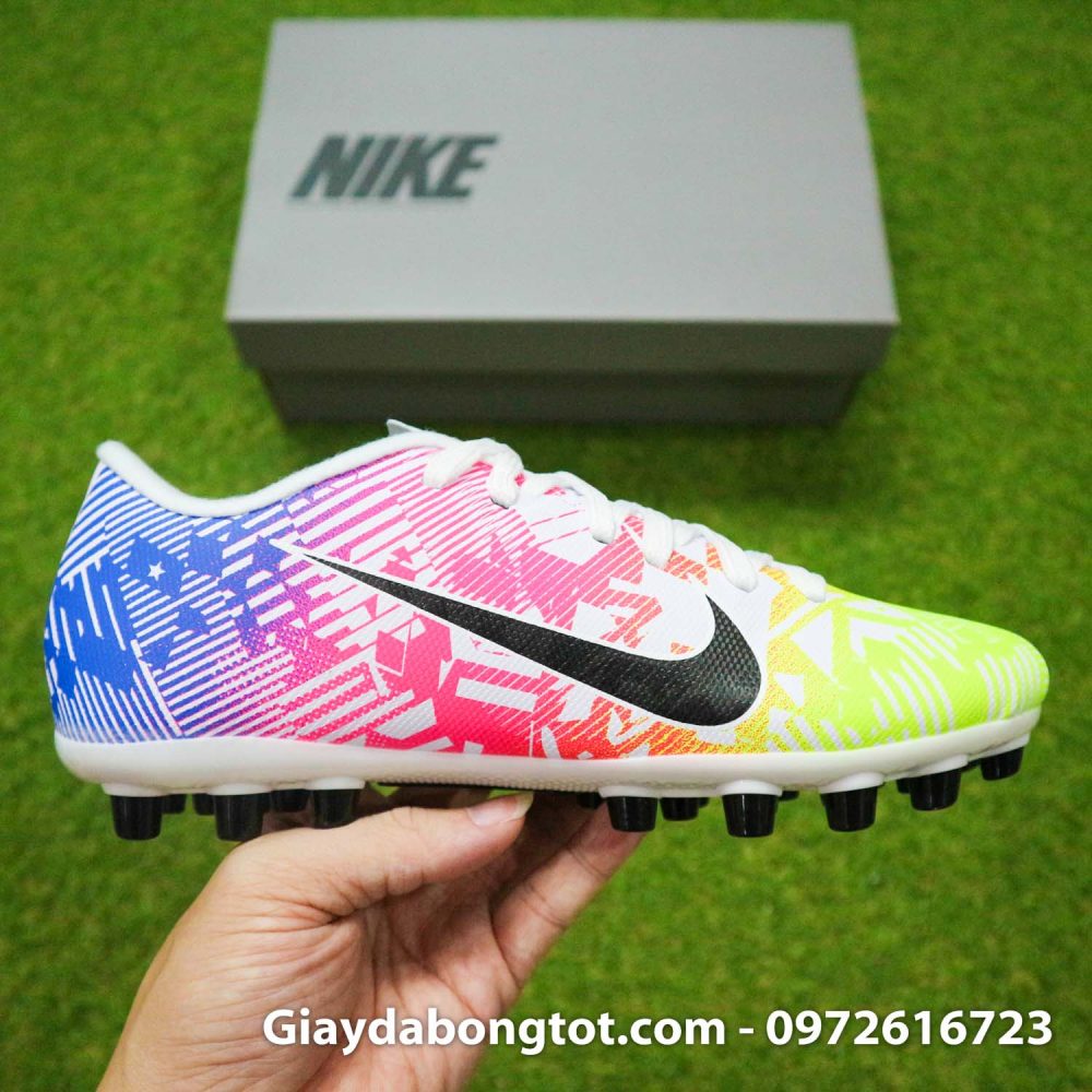 Giay da banh tre em nike mercurial vapor 13 ag neymar vang do xanh (1)