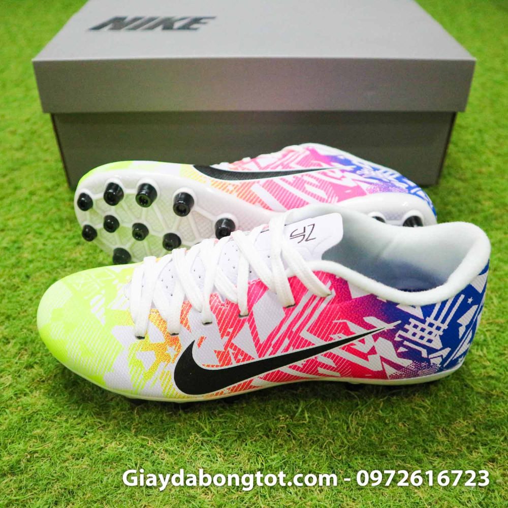 Giay da banh tre em nike mercurial vapor 13 ag neymar vang do xanh (3)