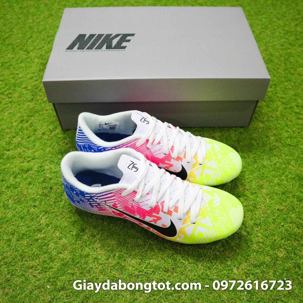 Giay da banh tre em nike mercurial vapor 13 ag neymar vang do xanh (6)