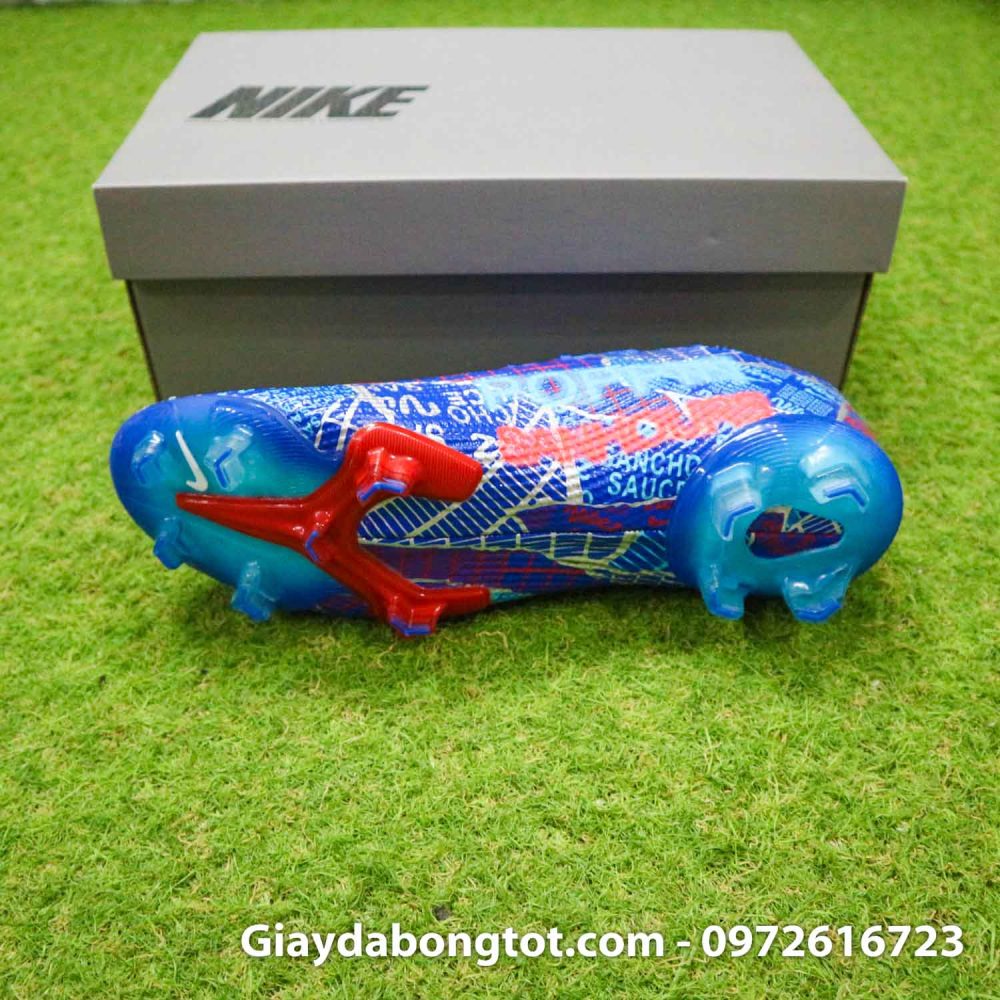 Giay da bong da vai nike mercurial vapor 13 elite fg jadon sancho xanh duong (4)