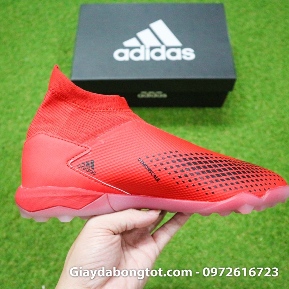 Giay da bong khong day adidas predator 20 tf do vach den de trong (14)
