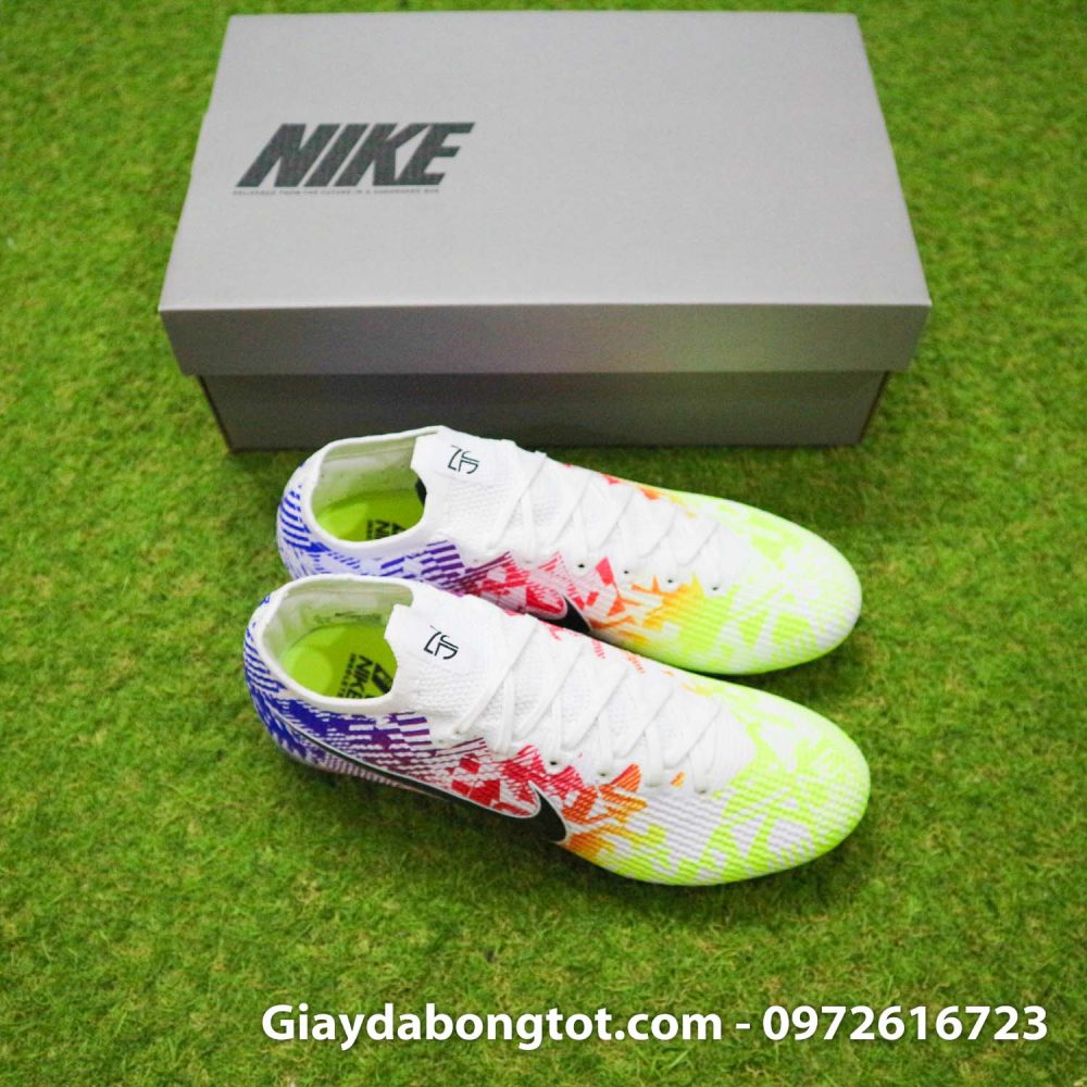 Giay da bong tre em dinh cao nike mercurial vapor 13 elite neymar vang do xanh (12)