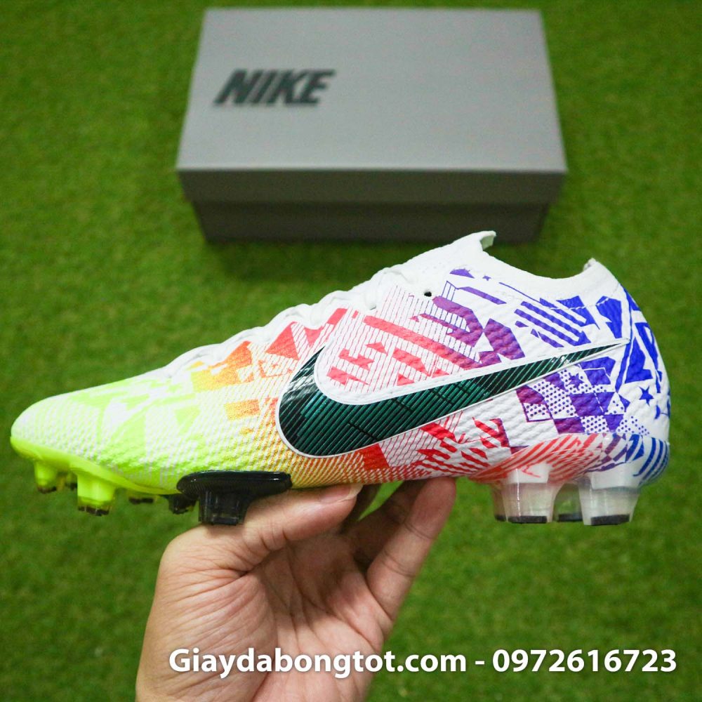 Giay da bong tre em dinh cao nike mercurial vapor 13 elite neymar vang do xanh (15)