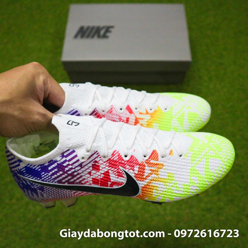 Giay da bong tre em dinh cao nike mercurial vapor 13 elite neymar vang do xanh (18)