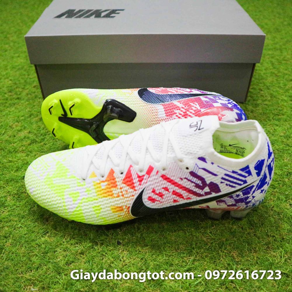 Giay da bong tre em dinh cao nike mercurial vapor 13 elite neymar vang do xanh (3)
