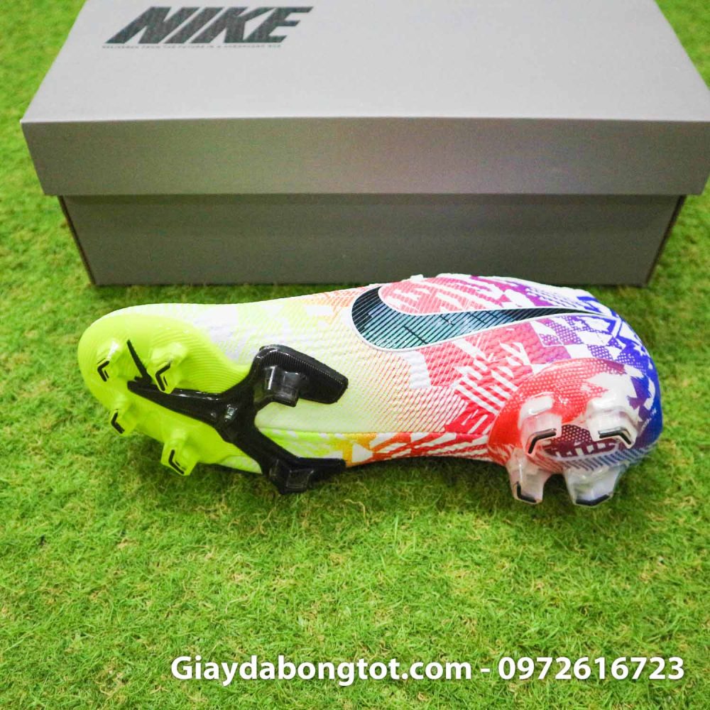 Giay da bong tre em dinh cao nike mercurial vapor 13 elite neymar vang do xanh (4)