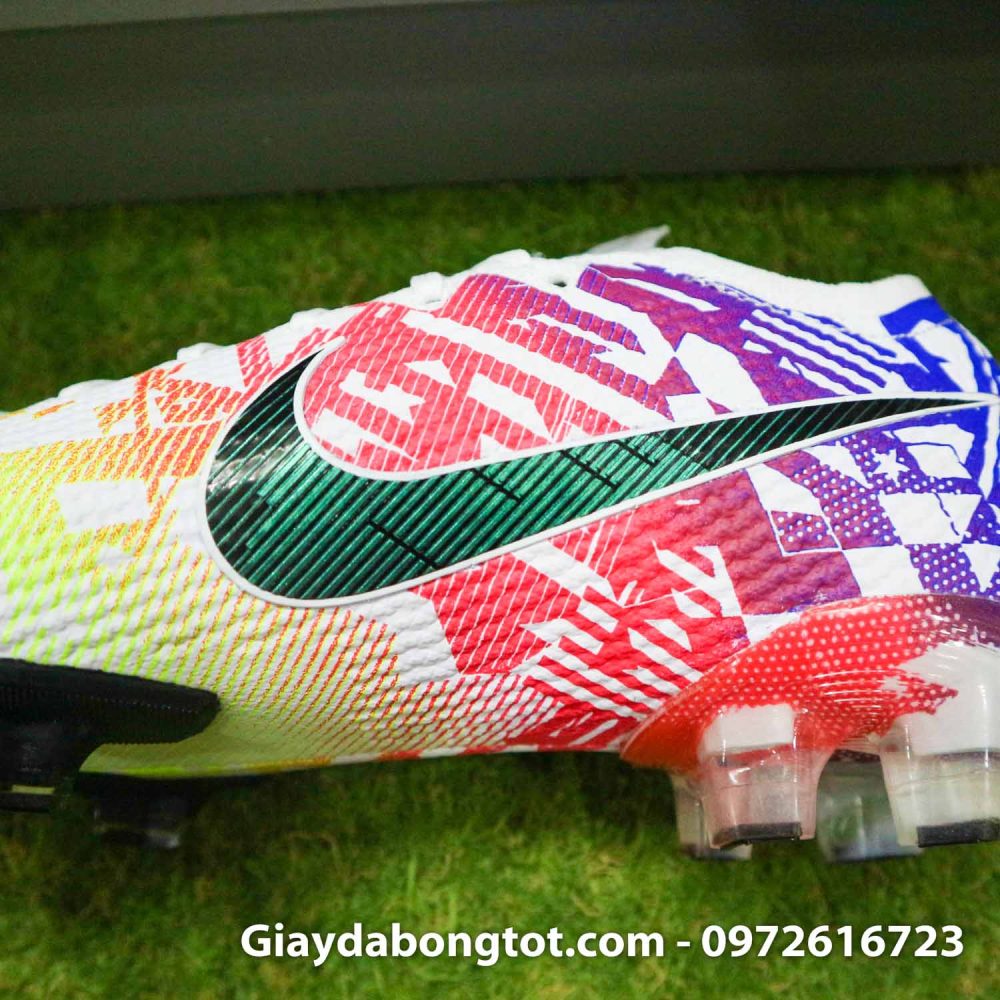 Giay da bong tre em dinh cao nike mercurial vapor 13 elite neymar vang do xanh (5)