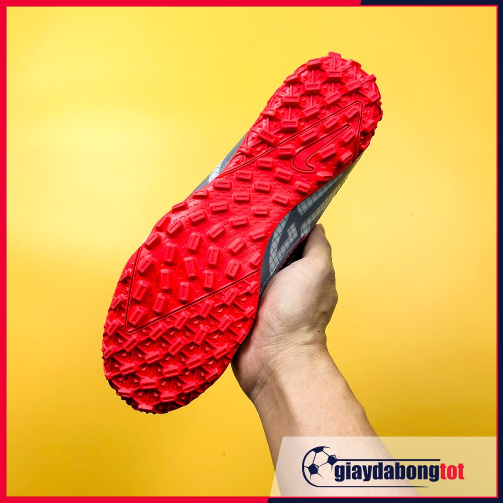Nike Mercurial Vapor 13 Pro TF xám đỏ vạch đen | Bản SF