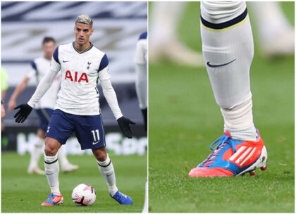 Eric Lamela (Tottenham Hotspur) tuần qua sử dụng mỗi chiếc một mẫu giày đá bóng