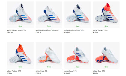 Tên gọi các mẫu giày bóng đá Adidas thế hệ mới đã bị thay đổi