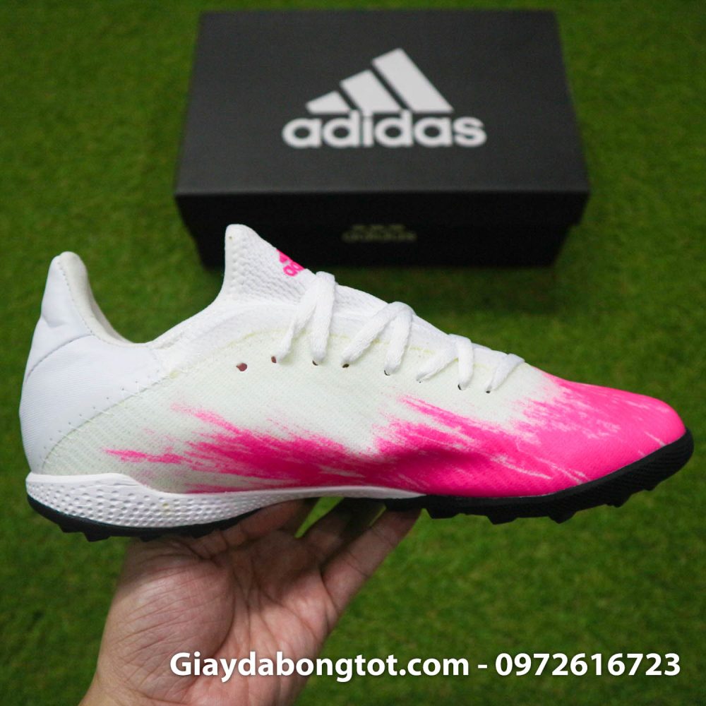 Giay bong da adidas x19.3 tf trang hong 2020 (13)
