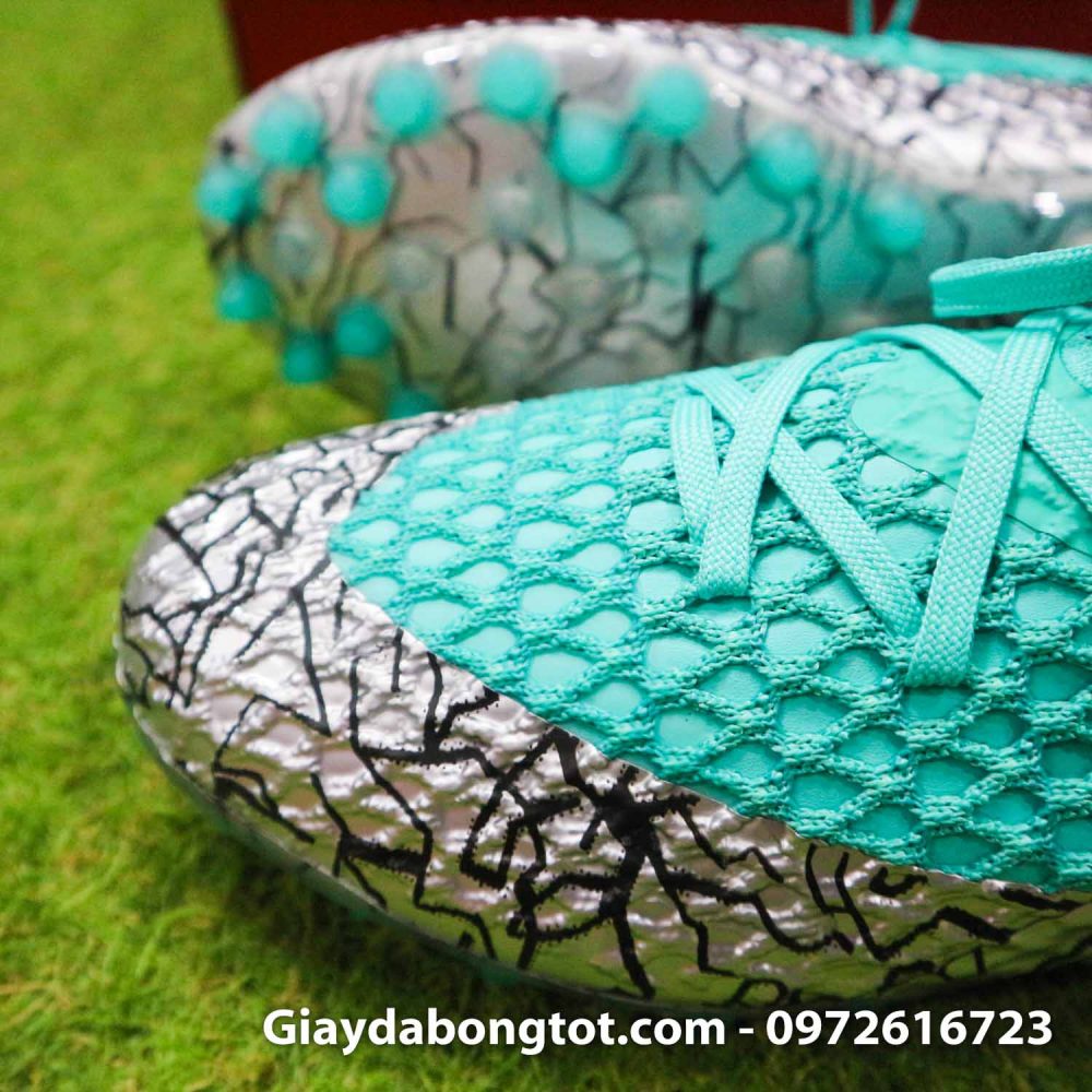 Giay bong da puma future 5.1 future netfit xanh nhat bac (4)