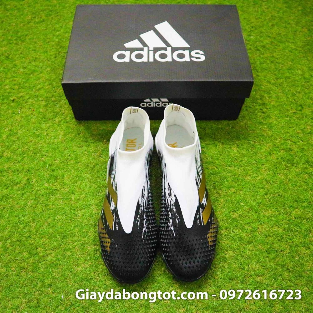 Giay da banh khong day adidas predator 20+ tf den trang gai nhon (8)