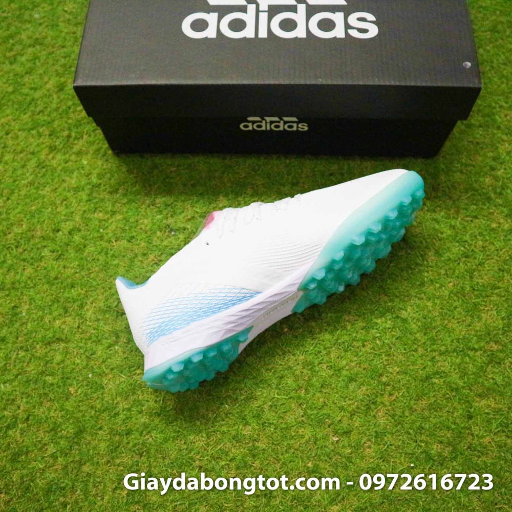 Giay da banh sieu nhe adidas x ghosted 1 trang de xanh (10)