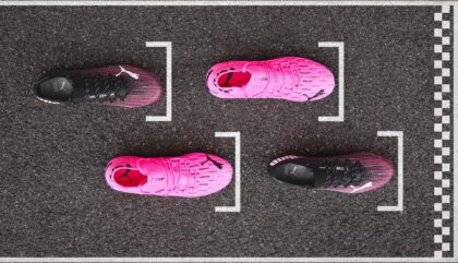 Bộ sưu tập giày bóng đá Puma Turbo pack với 2 gam màu đen hồng đẹp mắt