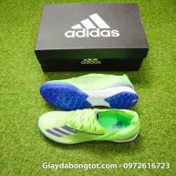 Giay da bong sieu nhe adidas x ghost.1 tf xanh chuoi vach den (2)