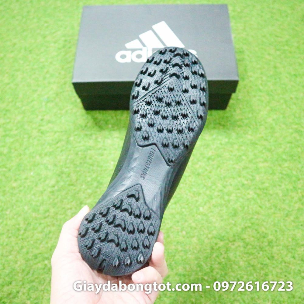 Giay da bong sieu nhe adidas x ghosted tf den vach xanh 2020 (13)