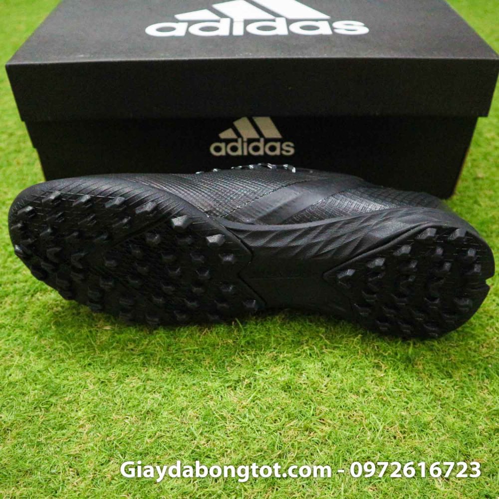 Giay da bong sieu nhe adidas x ghosted tf den vach xanh 2020 (4)