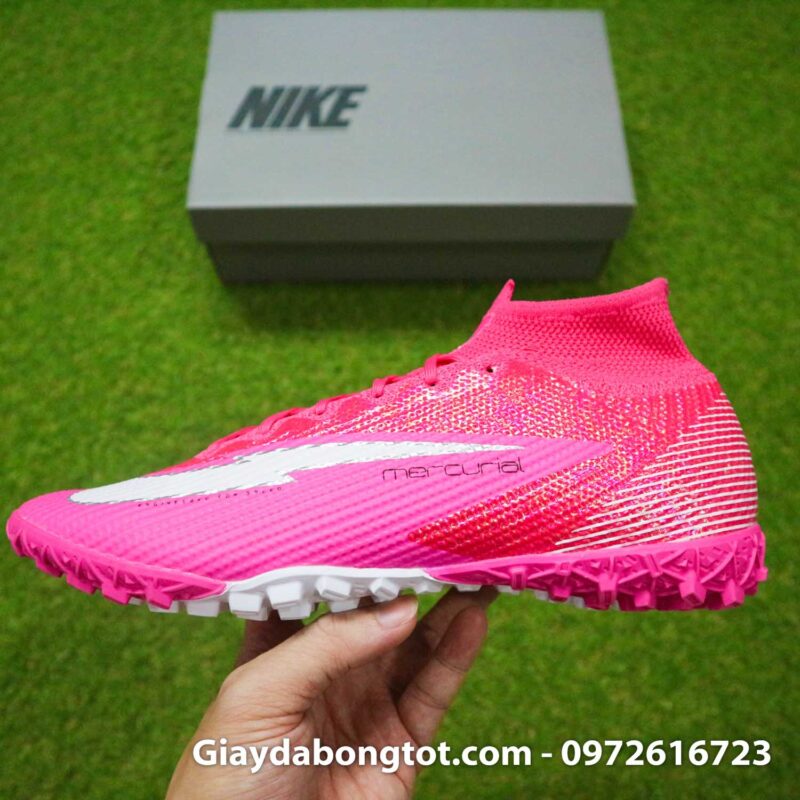 Nike mercurial superfly 7 elite tf mbappe hong pink vach trang (13)