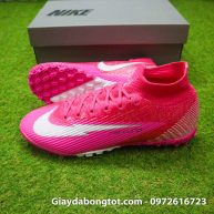 Nike mercurial superfly 7 elite tf mbappe hong pink vach trang (3)