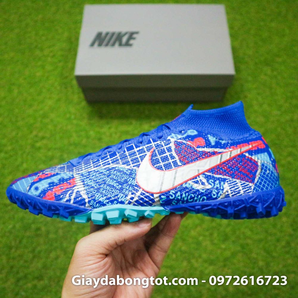 Nike mercurial superfly 7 elite tf xanh duong sancho se11 (14)