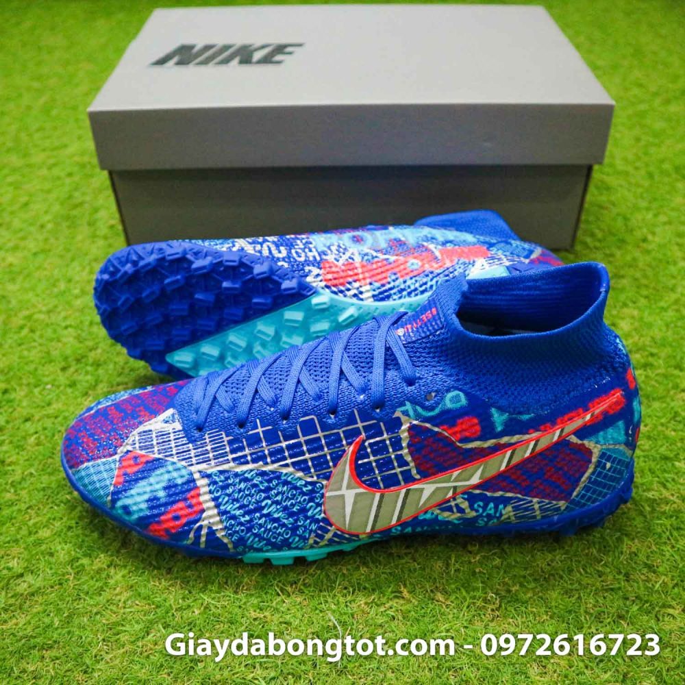 Nike mercurial superfly 7 elite tf xanh duong sancho se11 (3)