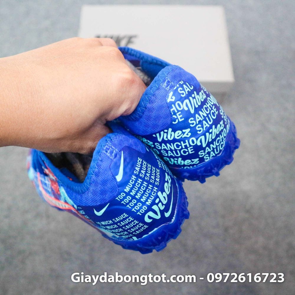 Giay bong da da vai nike mercurial vapor 13 pro tf xanh duong sancho (1)