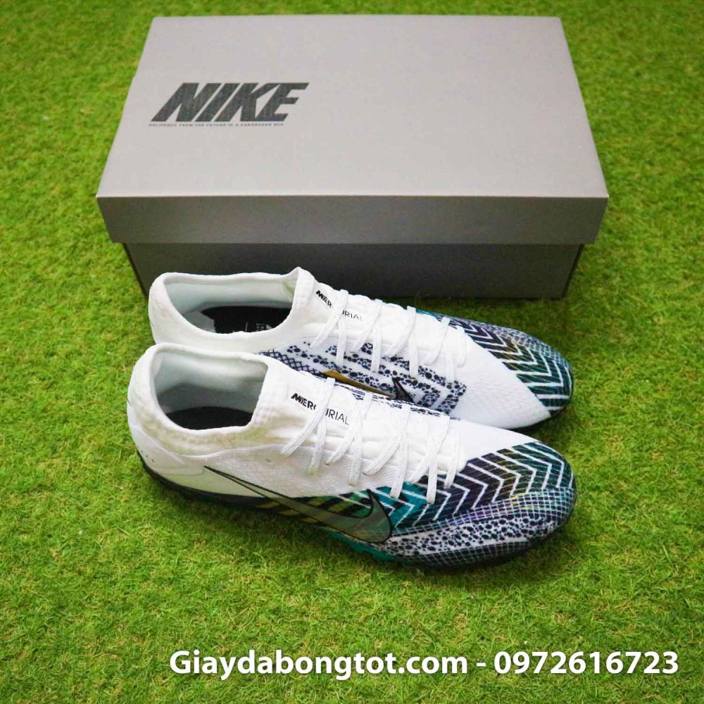 Giay da banh da vai nike mercurial vapor 13 pro tf dream speed 3 cr7 den trang (7)