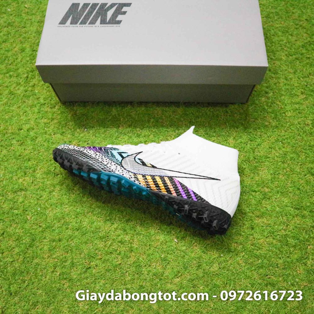Giay da bong cao co nike mercurial superfly 7 elite tf dream speed 3 trang den (10)