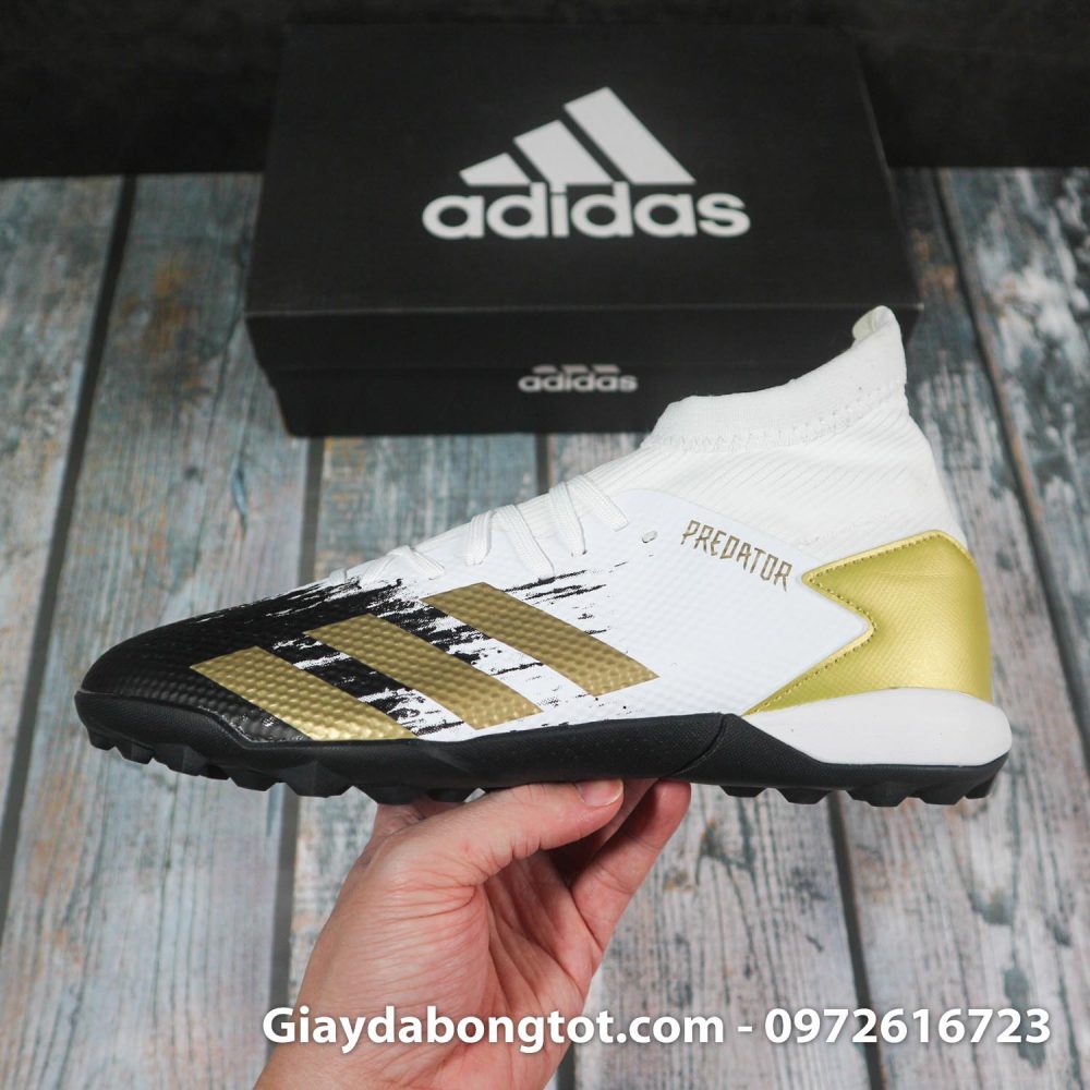 Adidas predator 20.3 tf trang den vach vang superfake (8)