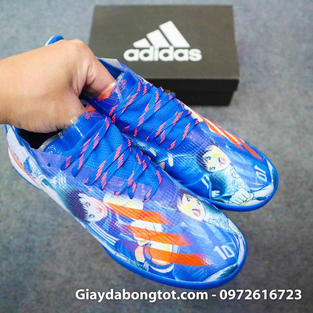 Giay Adidas X Ghosted. 1 tf tsubasa xanh duong trang (11)