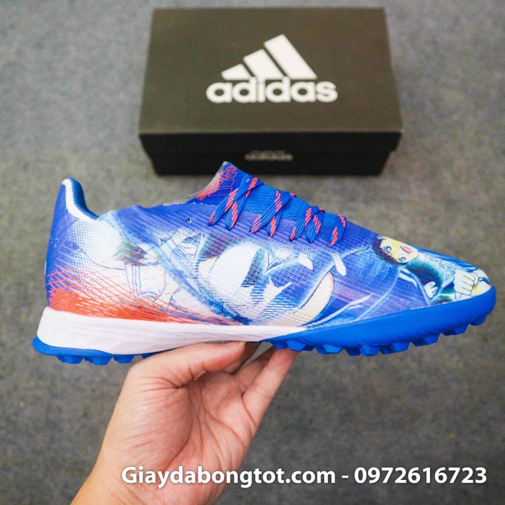 Giay Adidas X Ghosted. 1 tf tsubasa xanh duong trang (9)