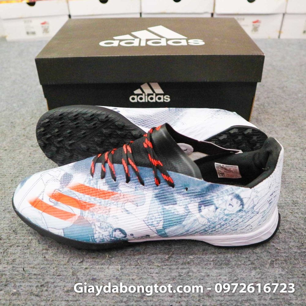 Giay bong da adidas x ghosted .1 tf trang den vach cam tsubasa (3)