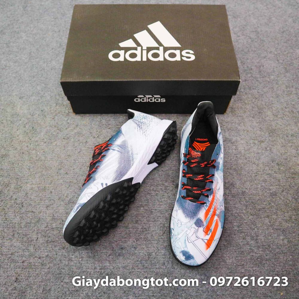 Giay bong da adidas x ghosted .1 tf trang den vach cam tsubasa (5)