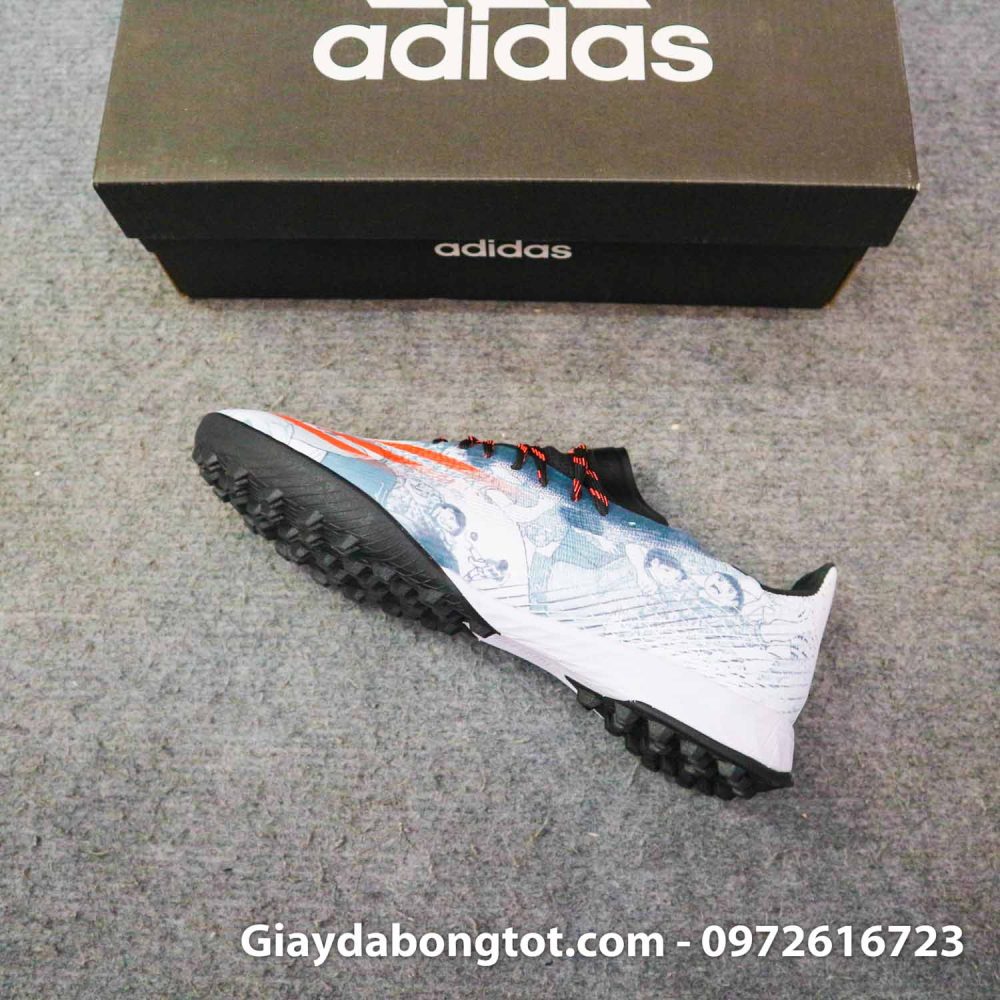 Giay bong da adidas x ghosted .1 tf trang den vach cam tsubasa (8)