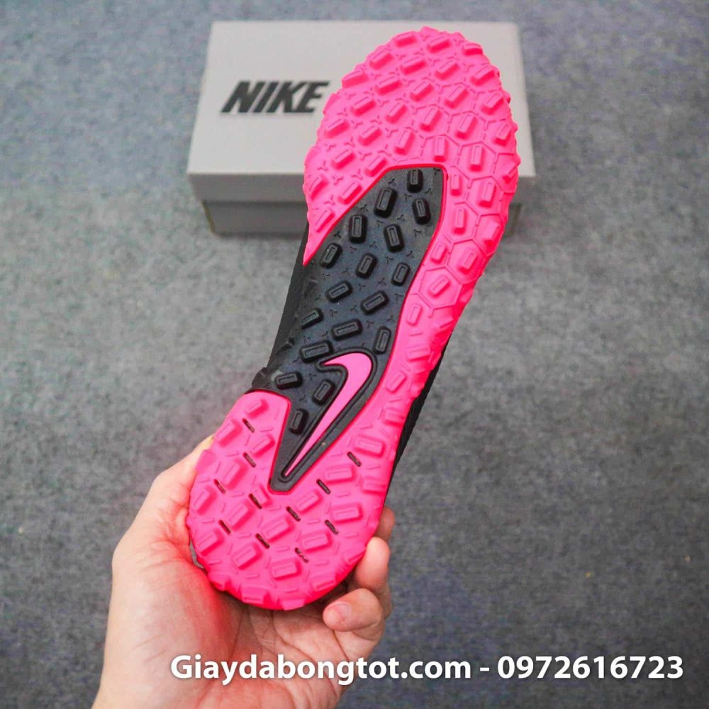 Giay bong da nike phantom gt pro tf den hong de em (14)