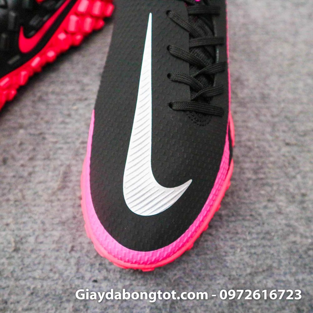 Giay bong da nike phantom gt pro tf den hong de em (6)