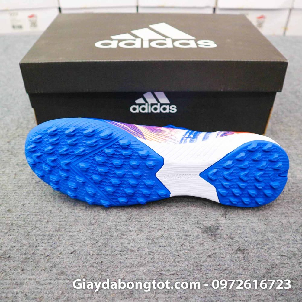 Giay da banh adidas x ghosted .3 tf xanh duong vach cam tsubasa (3)