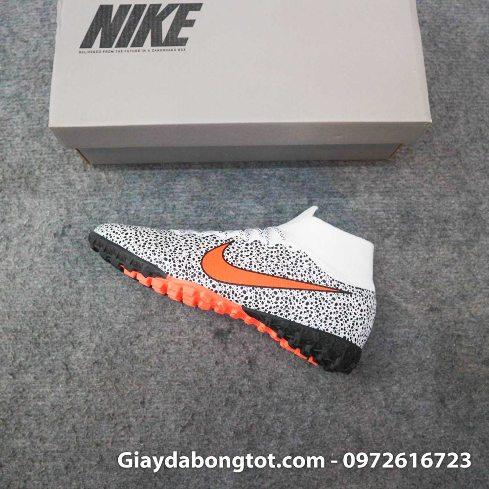 Giay da banh cao co nike mercurial superfly 7 elite tf cr7 safari trang den (14)